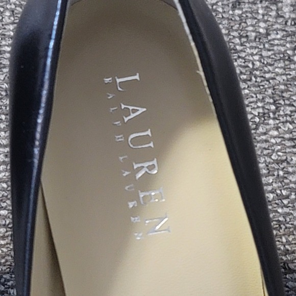 Lauren Ralph Lauren Women's Zamora Black Kidskin Slip On Pump Heels Size 8.5B‎ - Picture 10 of 10